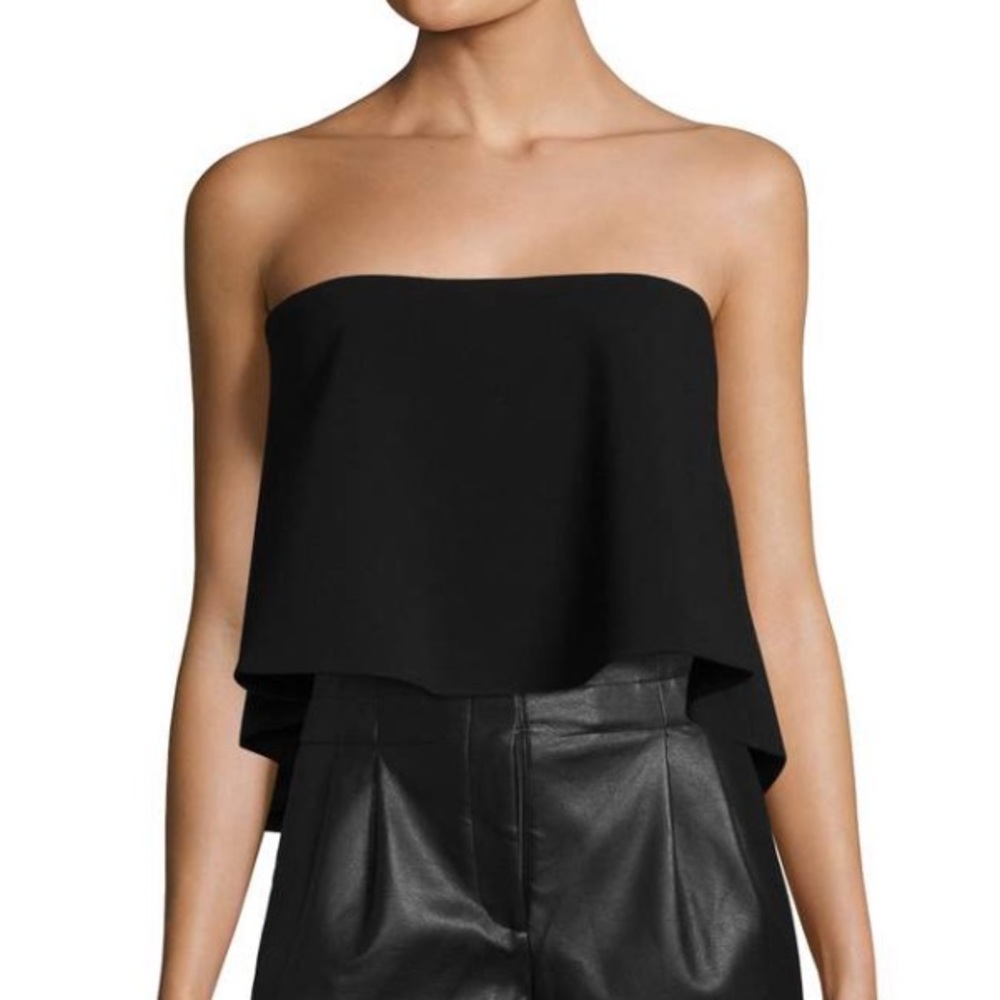 Likely Tearose Black Crop Top